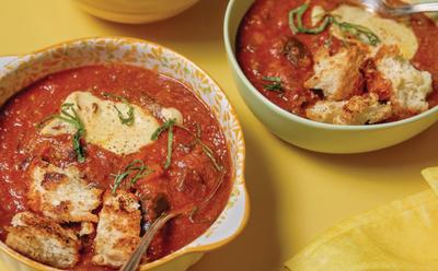 Eggplant Parmesan Soup