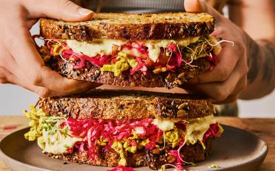 Vegan Gut-Loving Sourdough Sandwich