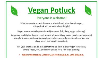 Vegan Potluck!!