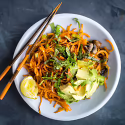 Quick Vegan Thai-Inspired Sweet Potato Noodles