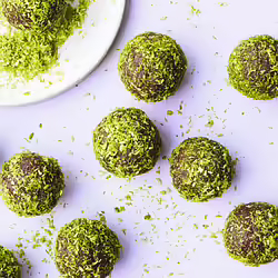 Vegan Matcha Chocolate Coconut Balls