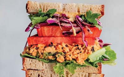 This Peanut Miso Chickpea Salad Sandwich Is A Protein-Packed Vegan Lunch