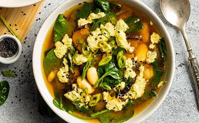 Feeling Under The Weather? Make This Butter Bean Miso Soup