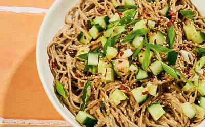 Soba With Miso Pecan Butter