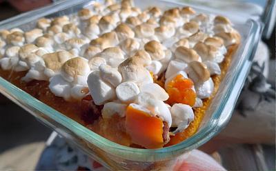 Vegan Sweet Potato Casserole With Marshmallows