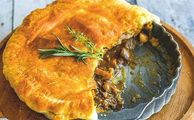 Vegan Mushroom And Guinness Pie